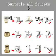 7pcs High Pressure Expandable Water Hose Car Wash Adjustable Water Gun Garden Hose Set, Universal For Europe And America, Home Car Wash Water Gun Hose Garden Expandable Cleaning Watering Spray Nozzle Kit - Dark Blue - View 8