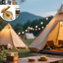 Durable Brass Glow-In-The-Dark Compass - Waterproof, Portable Mini Compass Suitable For Camping And Hiking, Pocket Watch Flip Cover Luminous Compass, Camping Accessories, Outdoor Navigation Tool, Retro Style, Portable, Suitable For Hiking, Exploration, Mountaineering, Fishing, Outdoor Activities, Travel Accessories, Survival Tools, Trekking Gear, Camping, Sports Accessories, Men's Gifts, Personalized Gifts - Multicolor - View 10