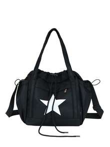 1pc Women's Nylon Crossbody Shoulder Bag, Adjustable Strap, Scratch-Resistant And Durable, Can Hold Passport, Cash, ID, Credit Cards, Lightweight And Portable, Suitable For Commuting, Shopping, Daily Use, Casual And Fashionable, Solid Color Design. - Black - View 7