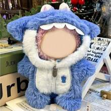 Set de costume drăguț cu tematică animală - păpuși de pluș albină/dinozaur/rață, figurine decorative adorabile, cadou creativ pentru fete (articol de Ziua Îndrăgostiților moale și vindecător) - Costume de păpușă 4 - Vizualizare 9