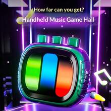 Máy chơi game cầm tay mini nhịp điệu, nhiều cấp độ nhạc nhịp điệu, thiết bị chơi game đa chế độ, lối chơi bậc thầy nhịp điệu giúp giảm căng thẳng, phụ kiện di động sáng tạo, đồ chơi để bàn cho người lớn giúp tập trung và tương tác, trò chơi phá băng trong bữa tiệc, quà tặng sinh nhật/Giáng sinh/Lễ Phục sinh/Năm mới/Ngày Valentine. - màu đen - Xem 12