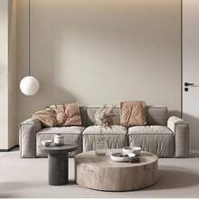 1 Roll Thick Brown Matte Vinyl Self-Adhesive Wallpaper, Waterproof, Oil-Resistant, Removable, Suitable For Bedroom, Bathroom, Living Room Wall Decor, Cabinet, Vanity Drawers, Home Decor, Room Decoration - Apricot - View 3