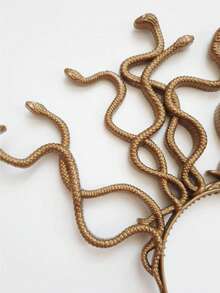 美杜莎蛇形头饰，希腊女神头饰，派对装饰道具，角色扮演配饰，舞台表演装饰，摄影服装，馈赠亲朋好友的完美礼物 - 彩色 - 查看 7