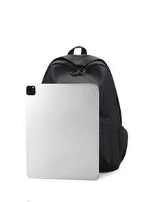 Mochila de PU de unicolor para mujer, multifuncional y elegante para uso diario, bolsa de viaje ligera con múltiples bolsillos y gran capacidad, diseño simple y práctico, adecuada para estudiantes, enfermeras, maestros, profesionales, viajes, traslados, compras, oficina, citas, senderismo, entrenamiento, trabajo y otras ocasiones. También es un regalo ideal para cumpleaños y festividades. - Multicolor - Ver 7