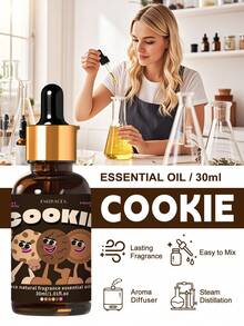 EMBRACEX. 30毫升曲奇香味精油，适用于蜡烛制作、肥皂制作、芳香疗法、礼盒包装，带滴管 - 餅乾 - 查看 3