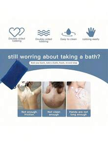 1pc African Nylon Exfoliating Bath Towel - Soft And Scrub, Nylon Bath Towel For Exfoliating & Bubble Foaming, Back To School Bathroom Accessories - Nhiều màu - Xem 7