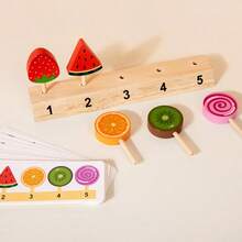 Ice Cream Number Logic Toy For Preschool Math Education: 20 Double-Sided Cards, Ice Cream Stick Math Arrangement. Used To Help Children Exercise Hand-Eye Coordination, Suitable As A Christmas Gift. - Multicolor - View 5