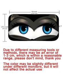 趣味可折叠汽车挡风玻璃遮阳罩，有效阻挡紫外线，保护车内免受阳光照射，通用尺寸 59.06 x 27.5 英寸，让您的爱车保持凉爽 - 有趣的汽車遮陽擋 - 查看 6