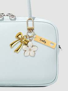 Personalized Cherry Blossom Metal Keychain | Personalized Stainless Steel Name Keychain - Suitable For Decorating Wallets, Ladies' Bags, Car Keys, It Is The Perfect Gift For Friends, Family, And Loved Ones, And Is Also An Ideal Choice For Ladies' Keychains, Daily Necessities, Holiday Gifts, Birthday Gifts, Valentine's Day Gifts, And Autumn/Winter Gifts. ,Travel Organizer - Multicolor - View 8