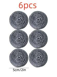 12pcs Kitchen Steel Wool Cleaning Brush - Suitable For Powerful Cleaning Of Tableware, Pots, Ovens, Grills, And Sinks | Multi-Purpose Stainless Steel Utensil And Sink Cleaning Brush