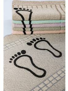 Toalha de Piso Pezinho – Kit com 5 Unidades | 100% Algodão - 45x70cm | Conforto e Qualidade - Cores Sortidas - Visão 4