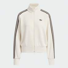Adidas Originals Women's KNIT BALOON TT Jacket Knitted Hooded Cardigan KQ5490 - Beige - View 2