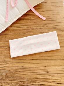 5/1pc Pink Valentine's Day Cute & Sweet Girl Pink Romantic Hairband, Heart & Bow Decor, High Return Rate Hair Accessories For Women Women Headband Elegant Head Scarf Casual Sweatband Fashion Women Bandana - Multicolor - View 13