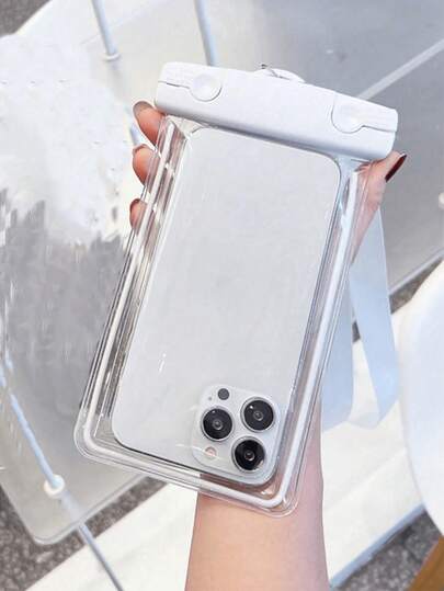 1个便携式通用发光手机防水袋，触摸屏兼容所有智能手机，适合游泳、潜水、水下摄影和户外游泳，是水上运动和旅行的理想之选——送给冒险家的完美礼物