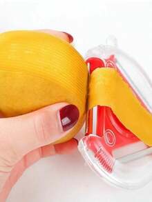 Apple Peeler "3-In-1" Multi-Functional Blade With Button For Easy Switching | Non-Slip Handle | Stainless Steel Kitchen Peeler Stainless Steel Potato Peeler, Slicer, Shredder, Vegetable And Fruit Peeler(1pc,Color Random) - 隨機顏色 - 查看 8