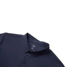 LI-NING Men's AT DRY FREEZE Cooling Polo Shirt Short Sleeve Quick Dry Sun Protection Breathable Golf Polo for Sports and Casual APLV039 - 墨水藍 - 查看 3