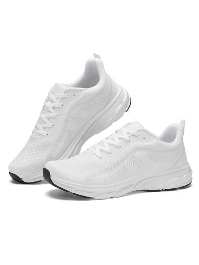 Giày thể thao nam dệt kim, giày chạy bộ nhẹ và thoáng khí.