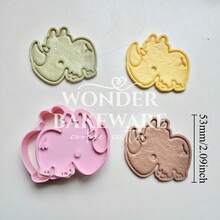 Cortador de Biscoito em Forma de Raposa Cartoon, Molde de Biscoito Animal Fofo, Carimbo de Biscoito em Forma de Raposa, Utensílios de Cozinha para Assar - animal - Visão 8