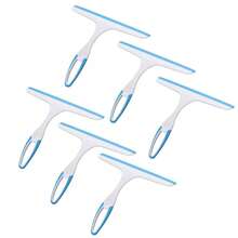 软橡胶玻璃刮水器，符合人体工学的舒适手柄设计，适用于家庭和商业清洁：清洗窗户、浴室玻璃、瓷砖、镜子；酒店、餐厅、公共卫生间的玻璃/瓷砖清洁，有效去除水渍和污垢，实现无痕清洁。