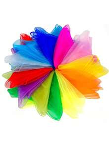 1/6/12pcs Juggling Scarves, Suitable For Family Gatherings And Parties - Multicolor - View 5