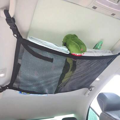 Universell andningsbar nätförvaringsväska för SUV - Taknät för bagage, kläder och tillbehör