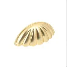 New Chinese Style Creative Seashell Handles, Retro Chinese Medicine Cabinet Handles, Ming And Qing Dynasty Style Handles, Brushed Copper Antique Bronze Drawer Handles. - Gold - View 4