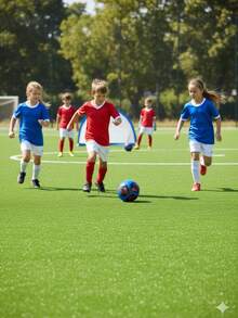 Pelota de Fútbol Estampada Color Blue & Black Estilo Urbano para Deporte al Aire Libre - Azul - Ver 6