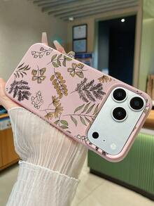 3 件套简约花卉蝴蝶图案手机壳，黑色、米色、粉色，奢华仿皮材质，兼容 和 Galaxy - 彩色 - 查看 7