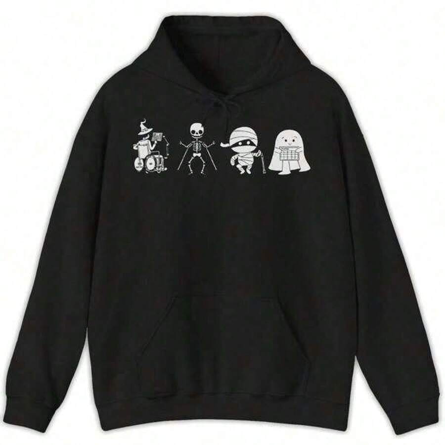 Men Outdoor Hoodies & Sweatshirts - Black - View 1