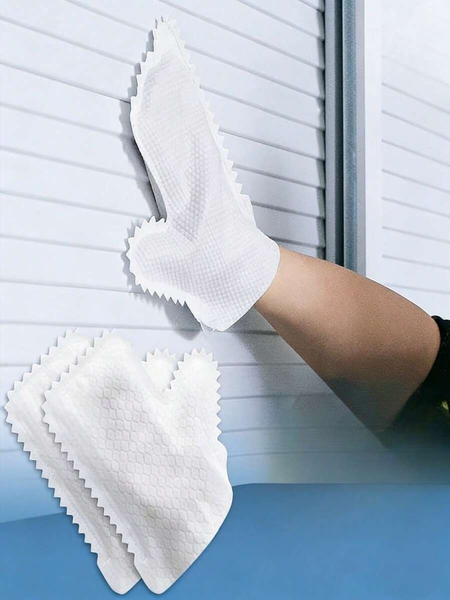 Ultra-Fine Fiber Cleaning Gloves, Multi-Functional Wet & Dry Use, Easy To Clean, Non-Shedding, Reusable, Suitable For Household, Kitchen, Bathroom, Bedroom And Living Room Handheld Cleaning - Multicolor - View 1