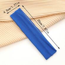 1PC Sports Yoga Hair Band Solid Running Absorb Sweat Headband For Women Men Adjustable Make Up Hair Accessories Headwrap Women Head Scarf Work Out Sweatband - Multicolor - View 13
