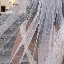 3 Meters Long Lace Edge Double Layer Wedding Bridal Veil With Train