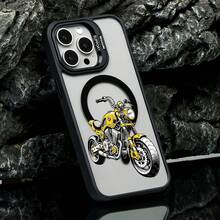 Funda de TPU con diseño de motocicleta, compatible con Samsung, Apple, VIVO, OPPO, , Transsion, ,  y Honor. Fabricada en TPU, ofrece protección a prueba de golpes y caídas. Un regalo perfecto para familiares y amigos. - Negro - Ver 4