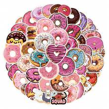 55 Pieces Of Donut Stickers Featuring Cartoon Designs, Suitable For Use On Water Bottles, Laptops, Mobile Phones, Scrapbooks, Diaries, Card Making, And DIY Handicrafts. - Multicolor - View 11