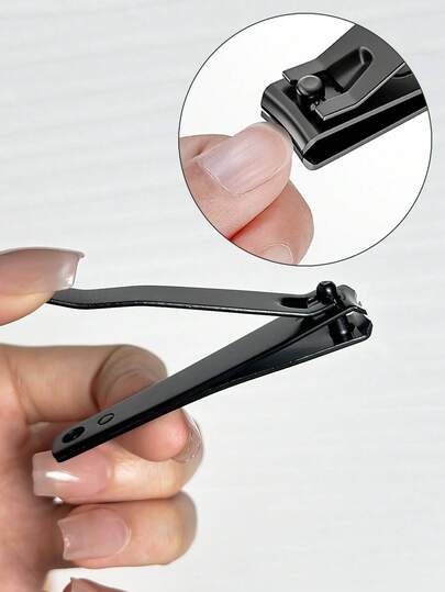 Platt nagelklippare i rostfritt stål, verktyg för daglig fot- och handvård