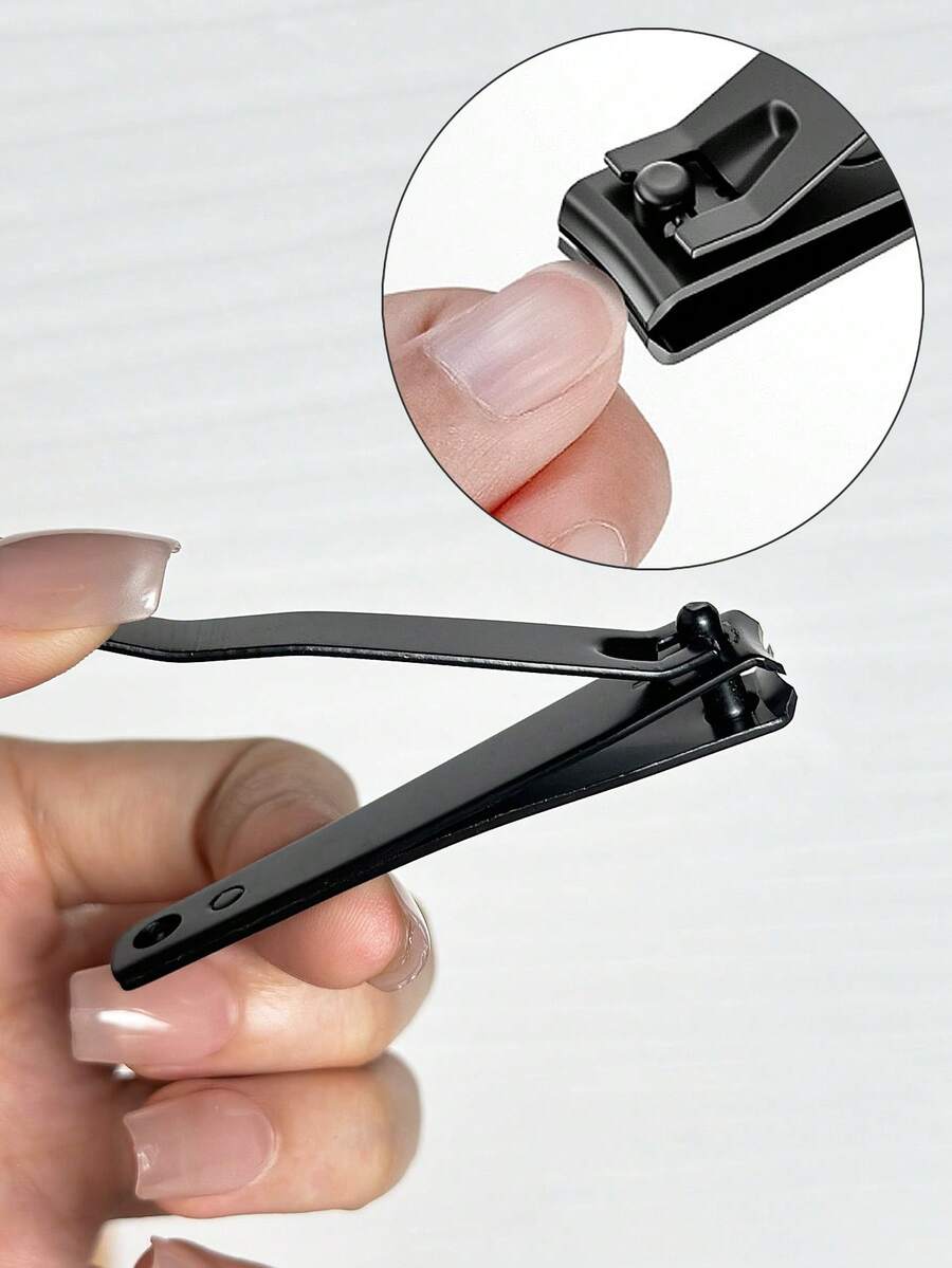 Stainless Steel Flat Nail Clipper, Daily Foot & Hand Care Tool - Multicolor - View 1
