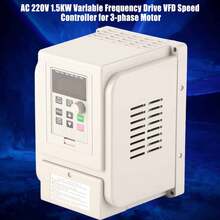 Variador de Frecuencia VFD 220V 1.5KW (2HP) - Controlador/Driver para Motor Trifásico - Convierte Monofásico a Trifásico - Albaricoque - Ver 3