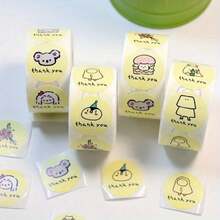 500 Thank-You Stickers, Office Seal Tags,  Style Holiday Handmade DIY Decoration Seal Stickers, Thank You Tags - 1 Inch/2.5 cm - View 3