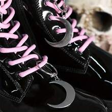 2个哥特朋克风月亮鞋饰，为您的鞋履增添神秘气息，可拆卸精致时尚配饰，小巧百搭，DIY鞋饰，适用于靴子、运动鞋和高跟鞋，复古鞋履饰品（不含鞋子） - 彩色 - 查看 7