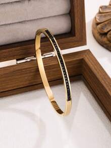 4件套女士首饰套装，18K镀金锆石手链，奢华叠戴手链，生日/新年/情人节礼物，情侣/闺蜜配饰，百搭高端 - 多色3 - 查看 5