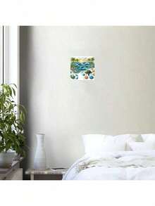 1 Set 5D DIY Diamond Painting Kit - Romantic Seascape, Waterfall, Starfish, Turtle Patterns, Partial Diamond Crystal Canvas, Frameless Mosaic Craft, Suitable For Home Office Decor - Multicolor - View 6