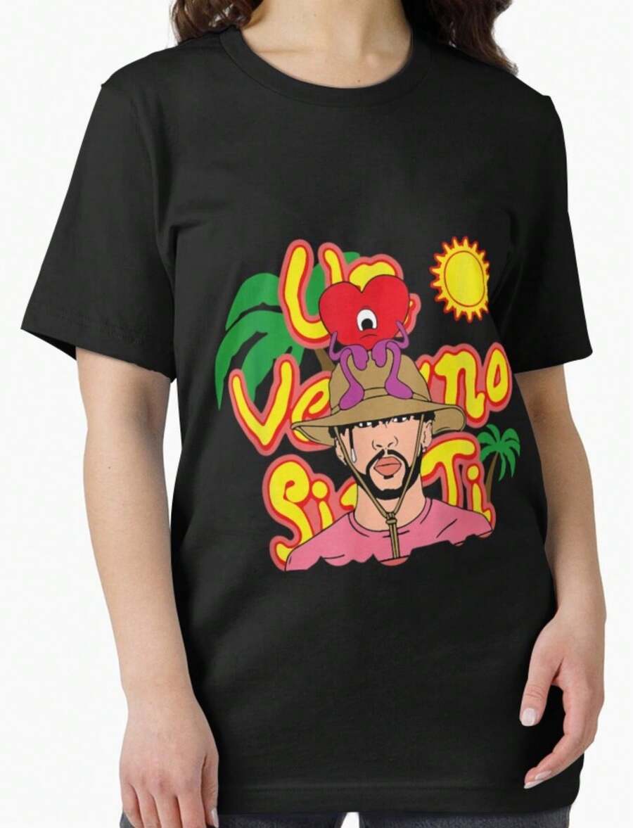 Art - Bad Bunnys Essential T-Shirt - 黑色 - 查看 1