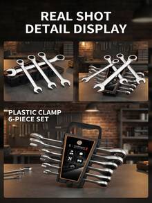 High Hardness Ratchet Wrench Set (8PCS) – Durable, Tough & Sleek Reversible Hand Tools For Automotive & DIY - 8pcs Set - View 7