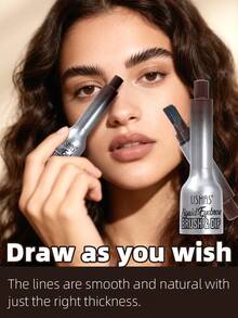 USHAS眉胶，防水，定型，持久，内置眉刷，防晕染，棕色和浅棕色，适合所有肤质 - #02 - 查看 3