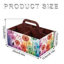 Bộ dụng cụ vẽ tranh kim cương DIY 1 chiếc, Bộ hộp đựng cầm tay, Chủ đề hoa nhiều màu, Trang trí khảm đá, Hộp đựng đồ trang trí lắp ráp bằng gỗ, Dùng để trang trí nhà cửa - Nhiều màu - Xem 3