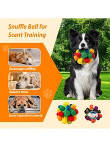 Scent Ball Dog Sniffing Toys, Scent Puzzle Toys, Machine Washable, Suitable For Puppies To Find Food, Relieve Boredom