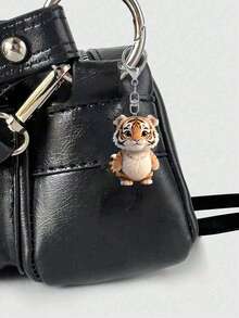 2D平面可爱小老虎钥匙扣，1个装，兼容背包、钥匙、钱包 - 可爱风格钥匙圈，完美适用于包包和车钥匙，完美适用于车钥匙、背包和包包，包包挂件，无需电池，情人节礼物，实用汽车配件，女士钱包和手机配件，赠送朋友、家人、女朋友，派对配饰，纪念品，动物爱好者礼物，2D平面 - 彩色 - 查看 5