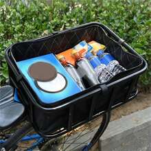 自行车后货架篮 重型可折叠自行车篮 适用于山地车、城市自行车和折叠自行车 - 彩色 - 查看 2