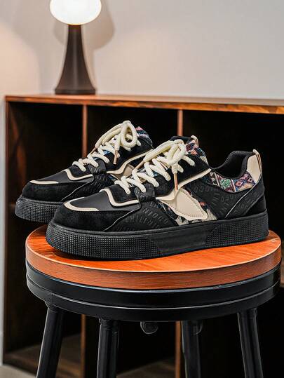 Zapatillas versátiles y de moda para hombres de talla grande, nuevos zapatos casuales, deportivos y formales, botas de cuero