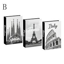 3pcs Faux Book Decor, Luxury Decorative Books, Living Room Decor, Home Decor, Coffee Table Books, Modern Stylish Decorative Books, Stackable Display Books, Hotel Decor, Gifts - Black and White - View 9